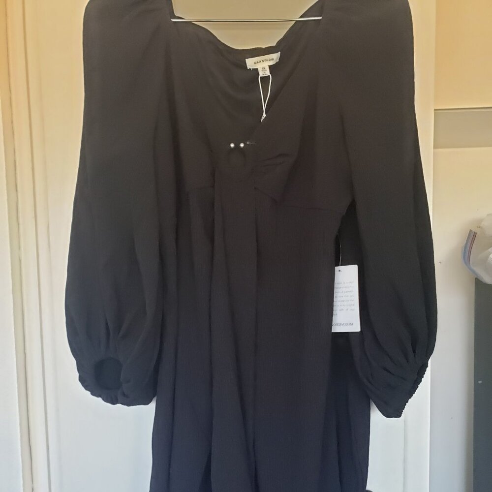 Max Studio Black Long Sleeved Dress Size XL